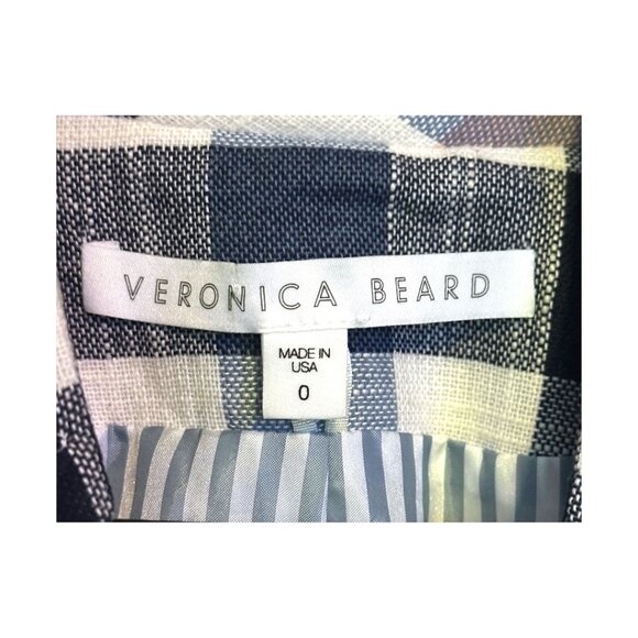 NWOT Veronica Beard Upcollar Schoolboy Dickey Gingham Blazer Jacket - Picture 5 of 8